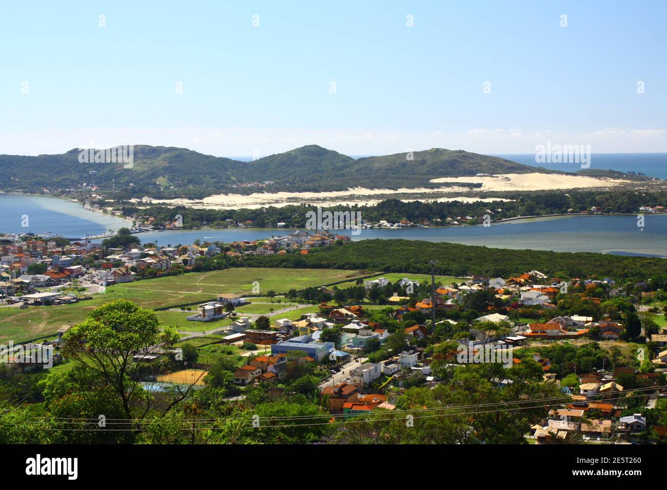 Vista da Lagoa da Conceição - Florianópolis SC Brasil Foto de stock