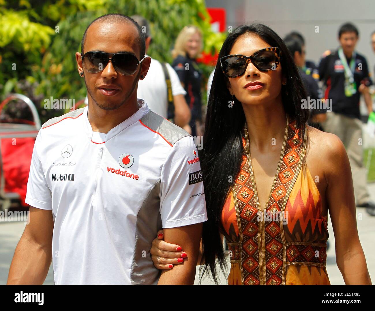 Lewis hamilton girlfriend nicole scherzinger fotografías e imágenes de