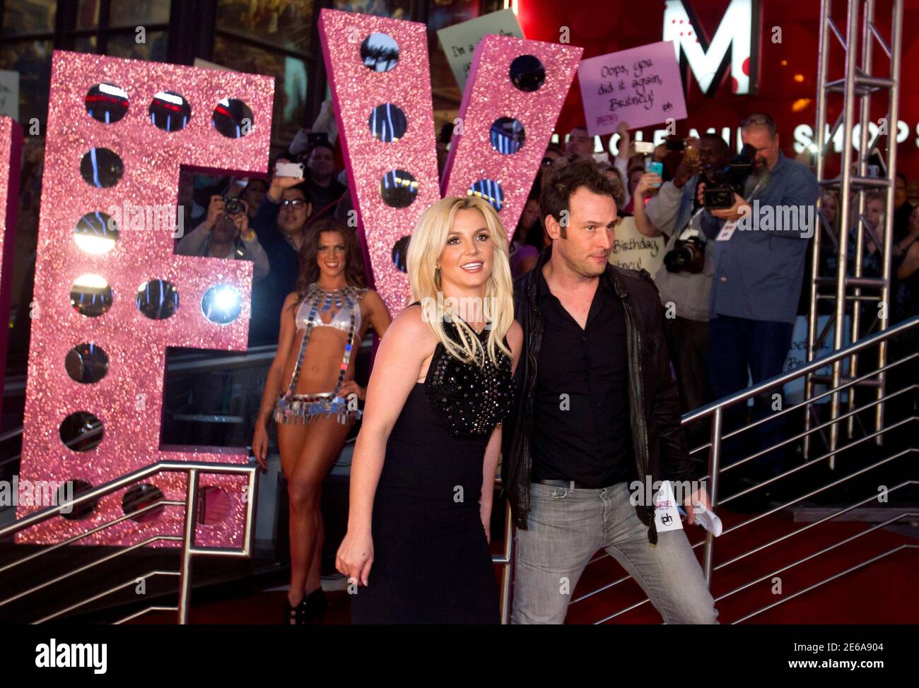 Pop singer Britney Spears (L) arrives at Planet Hollywood Resort and Casino  in Las Vegas, Nevada December 3, 2013. Spears is making preparations for  the debut of her two-year Las Vegas residency, "
