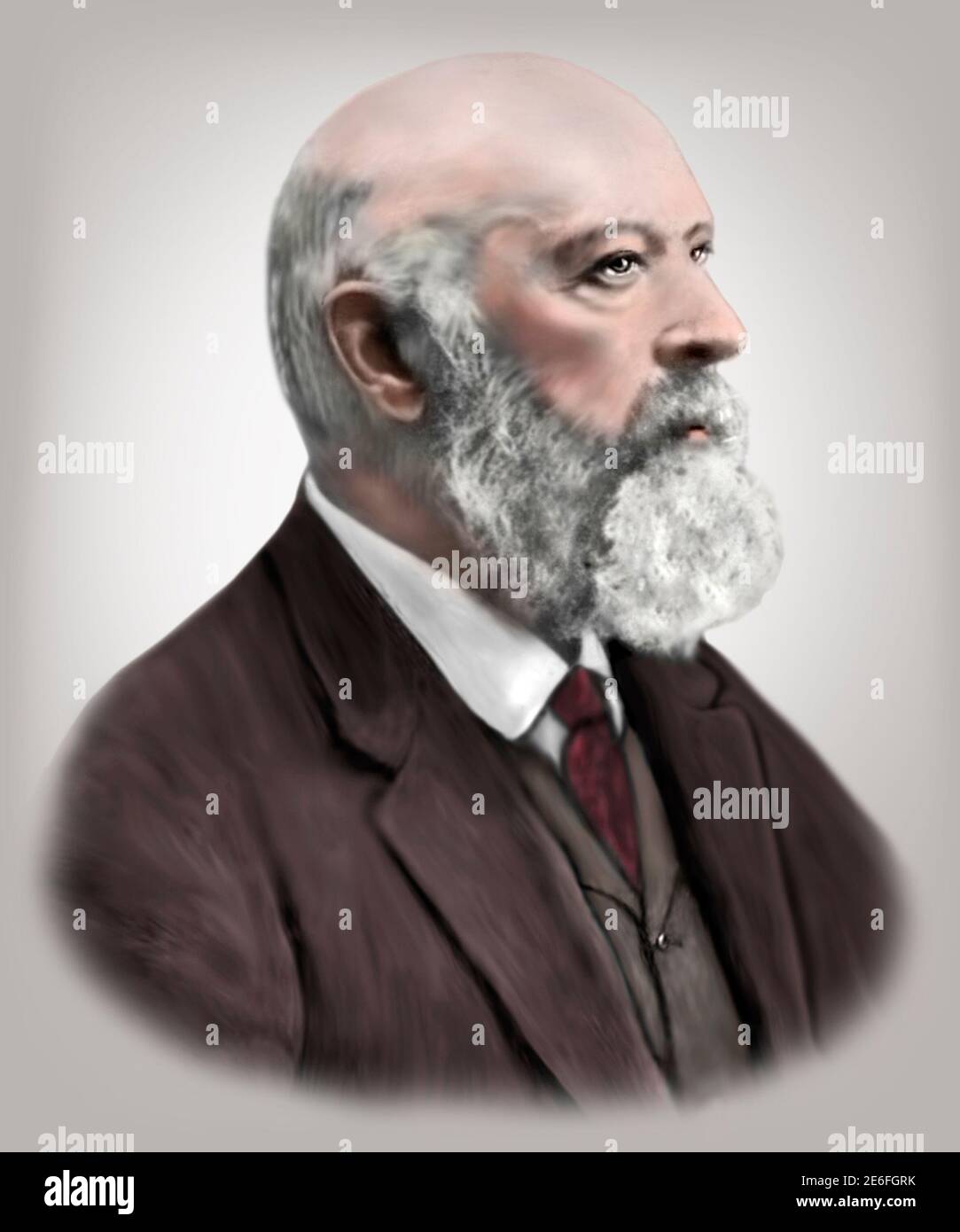 Adolf von Baeyer 1835-1917 químico alemán Foto de stock