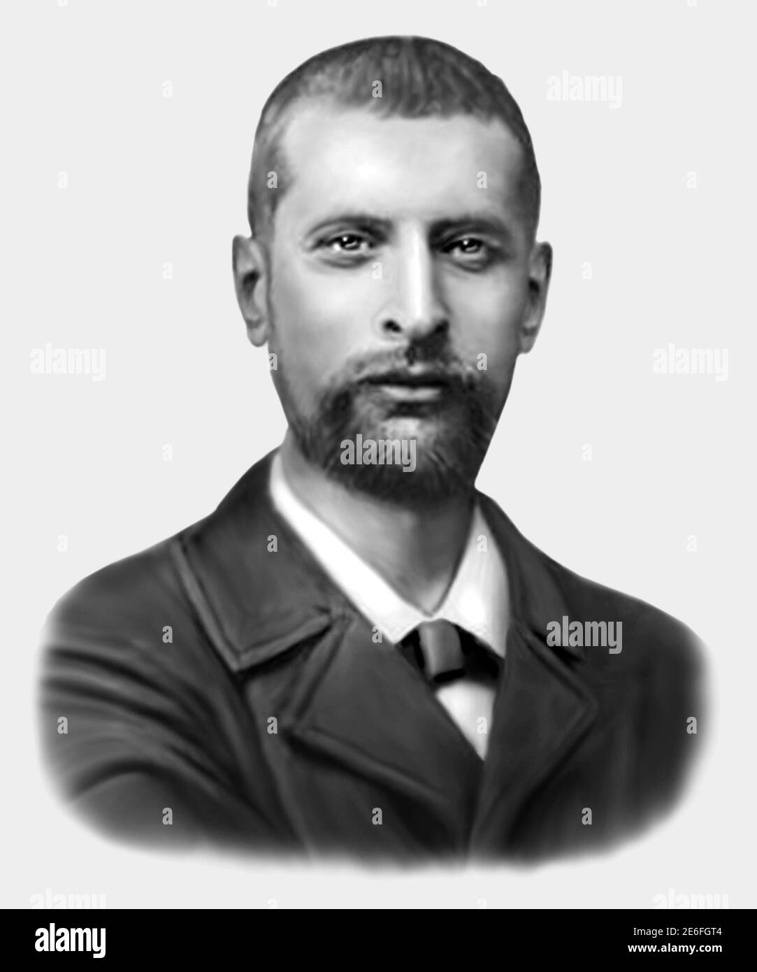 Alexandre Yersin 1863-1943 médico suizo francés bacteriólogo Foto de stock