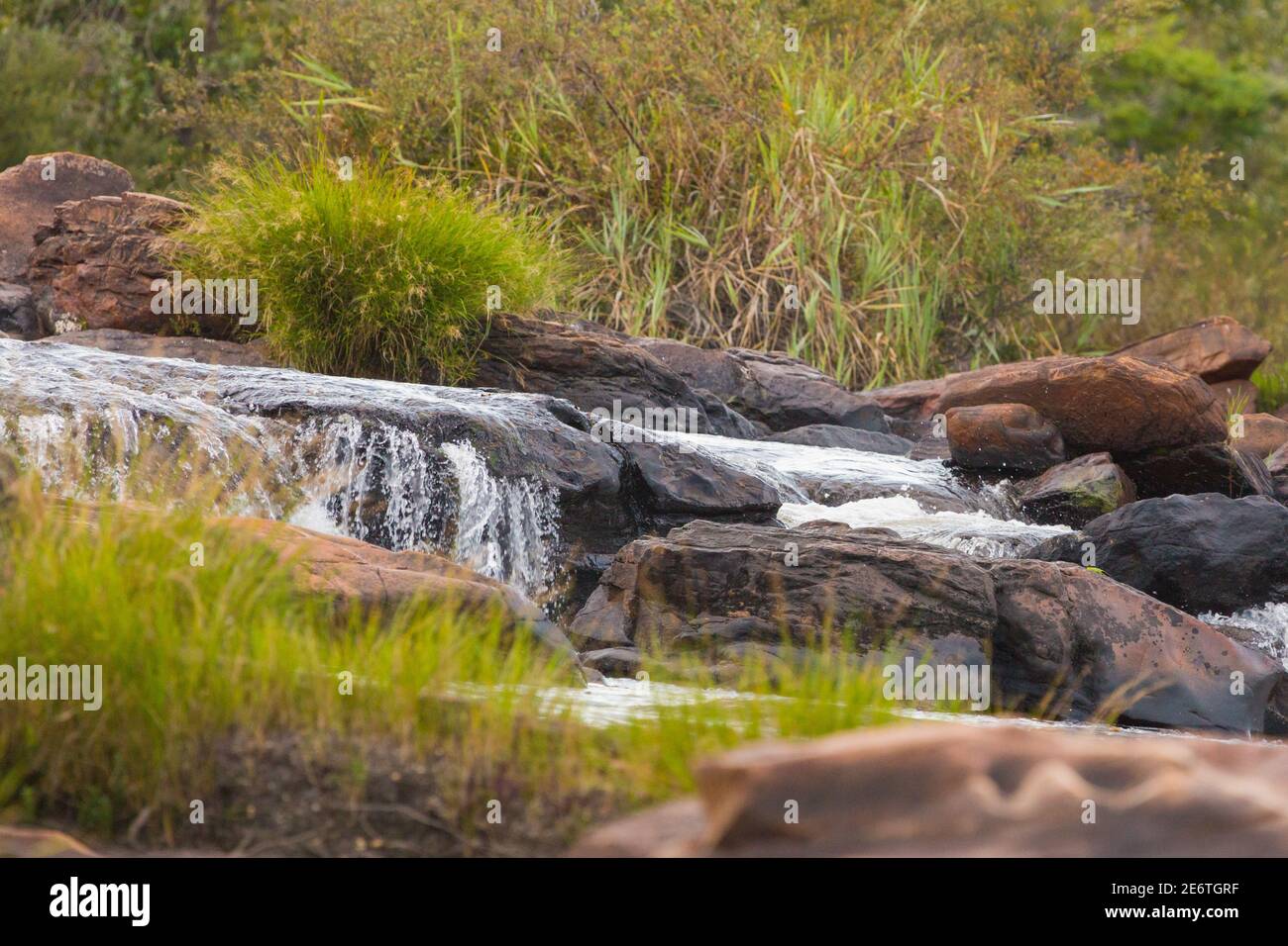 Cascadas en el Rio CIPO en el Parque Nacional Serra do CIPO en Minas Gerais, Brasil Foto de stock