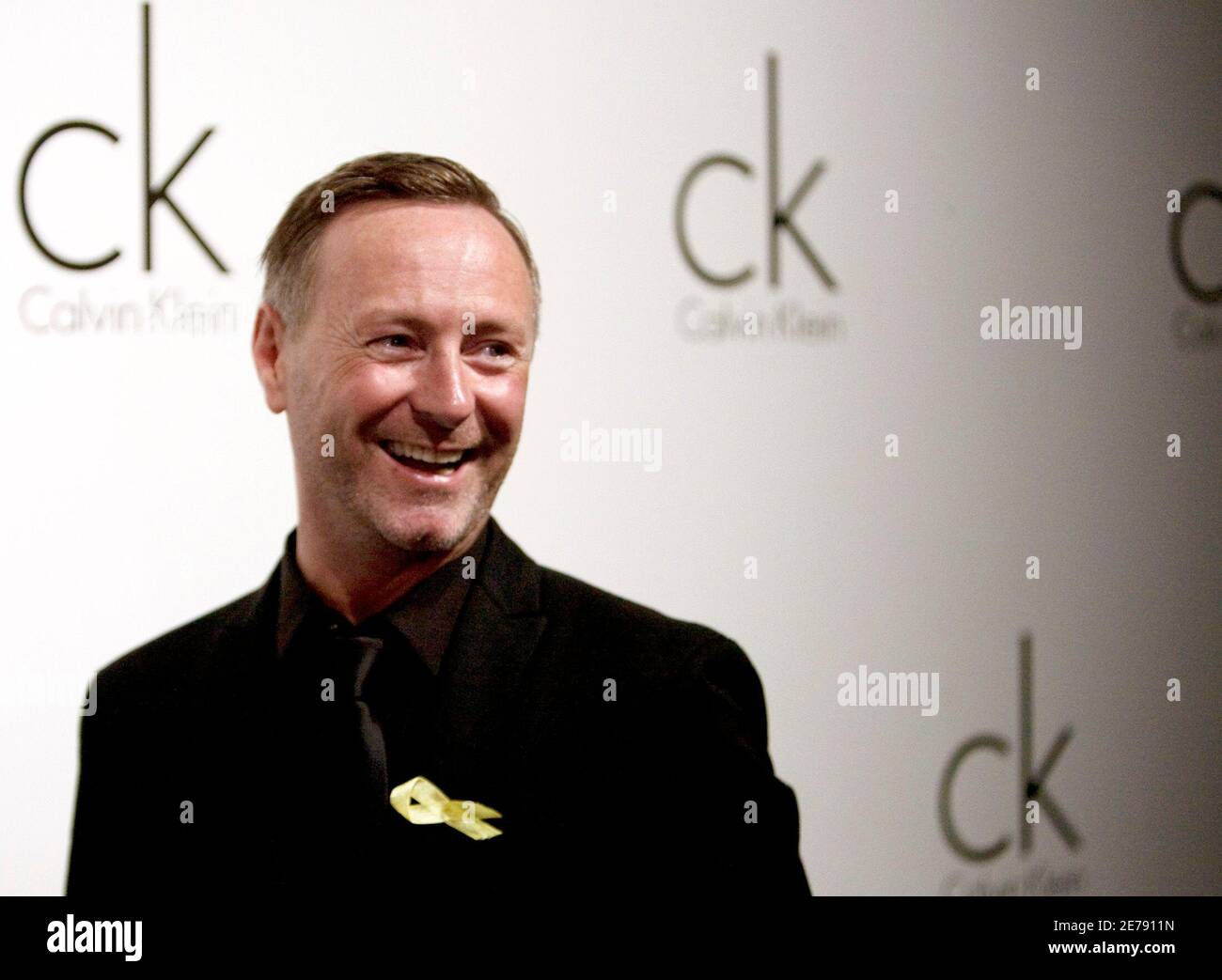 Global Creative Director of ck Calvin Klein, Kevin Carrigan, speaks to the  media before a Spring 2010 collection fashion preview at a former prison in  Singapore January 22, 2010. REUTERS/Edgar Su (SINGAPORE -