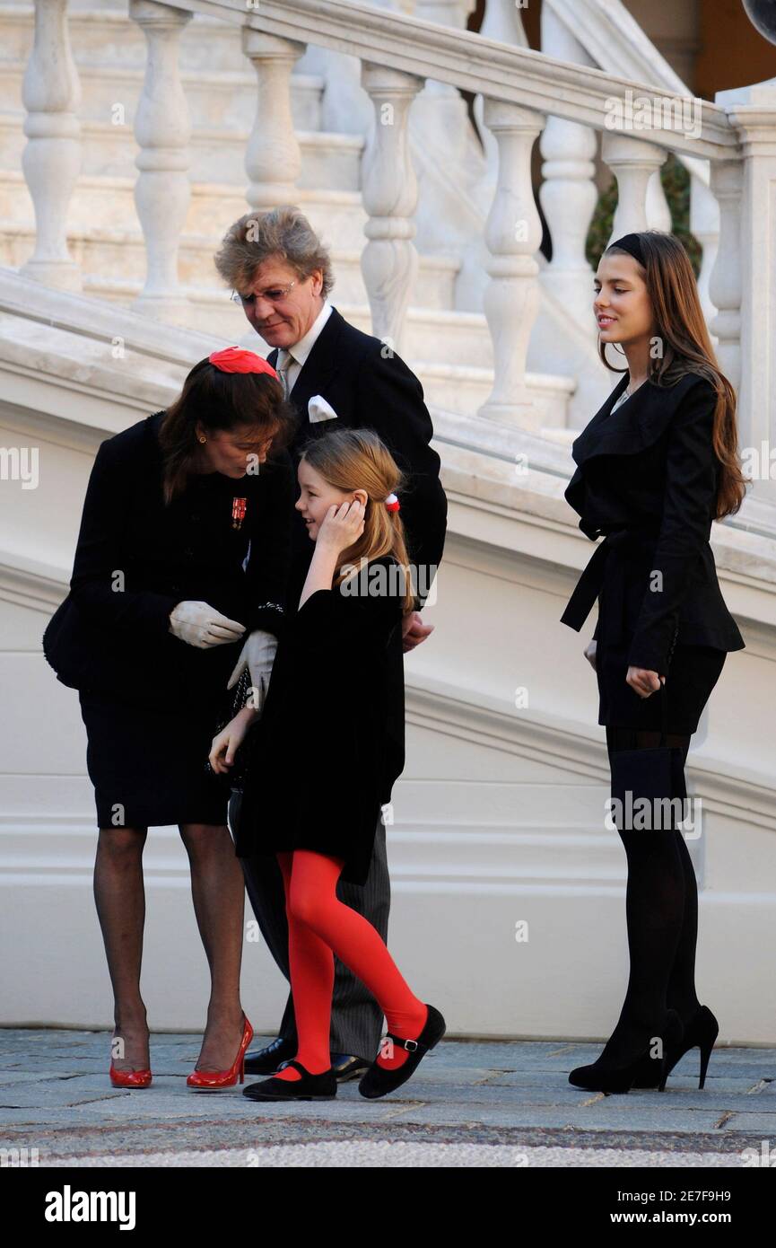 L-R) Princess Caroline of Hanover, Prince Ernst August of Hanover ...