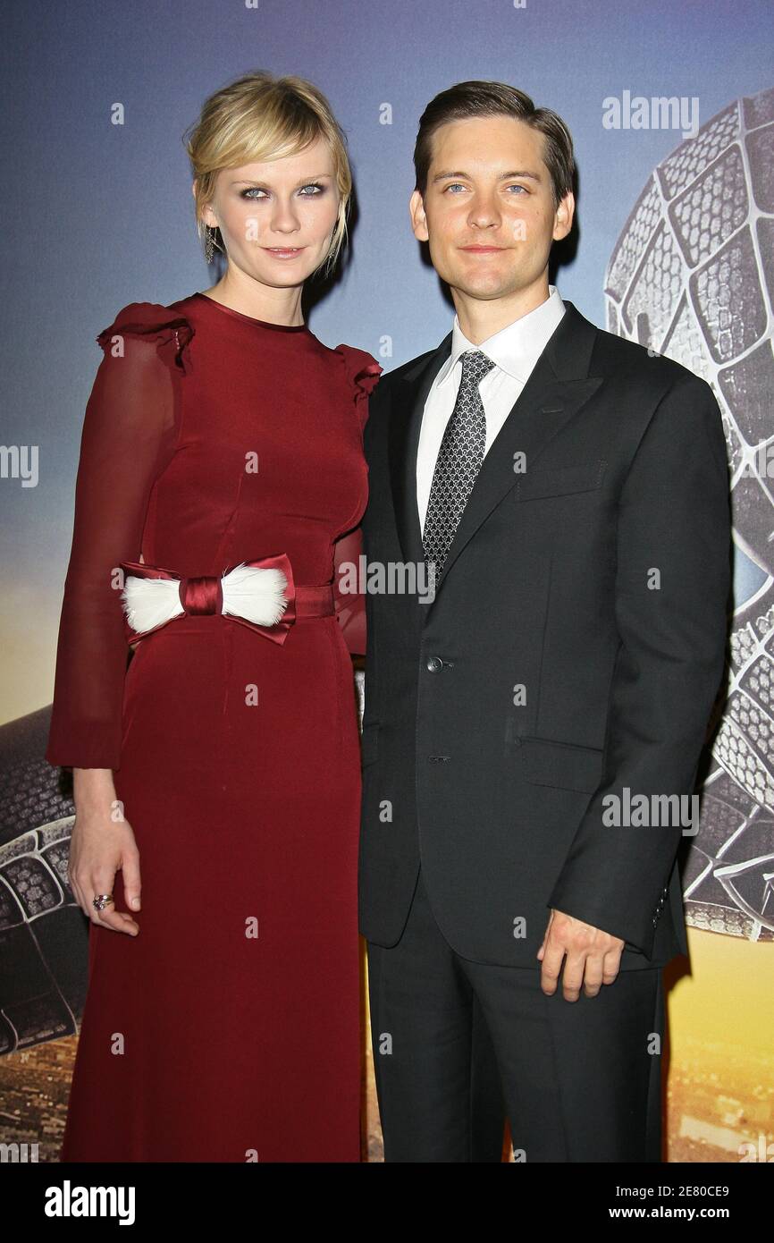 Tobey Maguire y Kirsten Dunst llegan al estreno de 'Spiderman 3