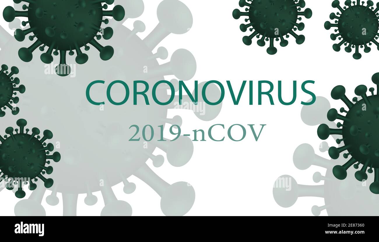 bacteria verde pneumoniae microbio bajo un microscopio durante un coronavirus pandemia Ilustración del Vector