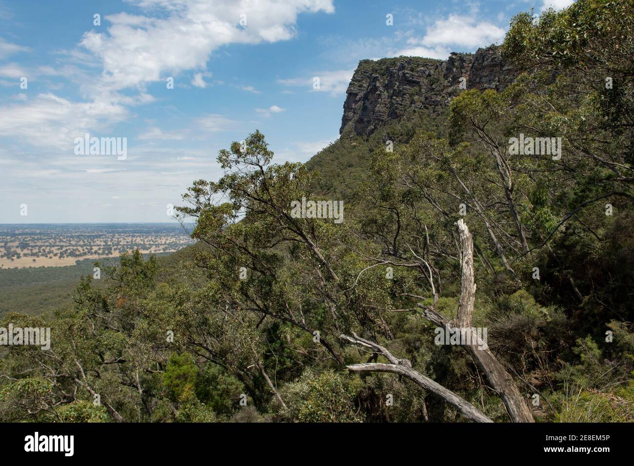 Monte abrupto, Grampians del Sur, Victoria, Australia Foto de stock