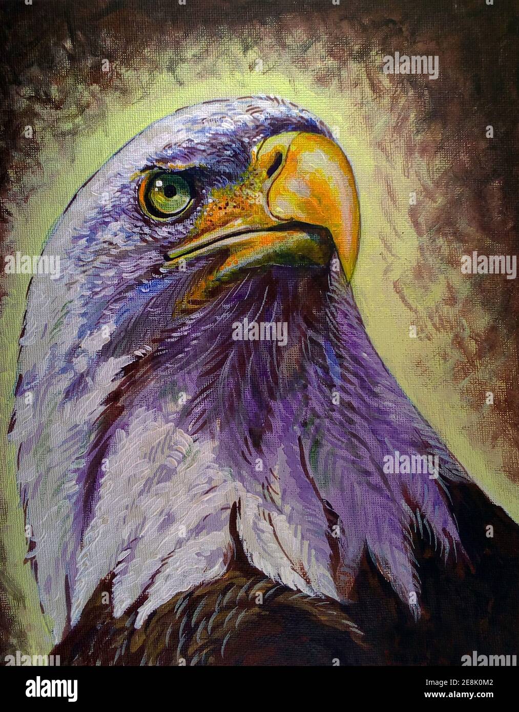 Arte, pintura, arte, color del aceite, águila, aves, de Tailandia  Fotografía de stock - Alamy