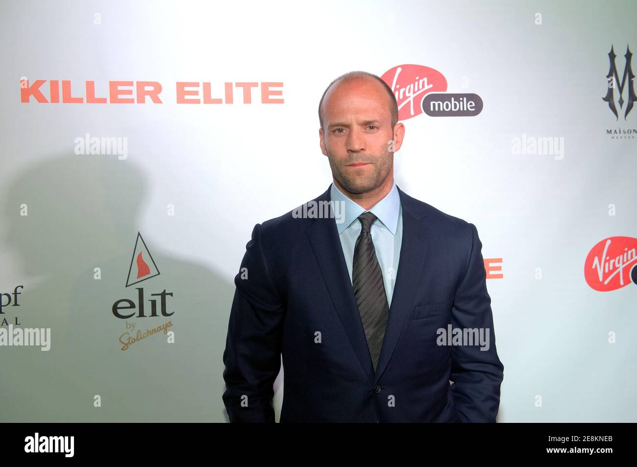Toronto, Canadá - 10 de septiembre de 2011: Jason Statham llega a la recepción "Killer Elite" después del estreno de la película en el Toronto International Film Festival el 2011 de septiembre en Toronto, Ontario. Foto de stock