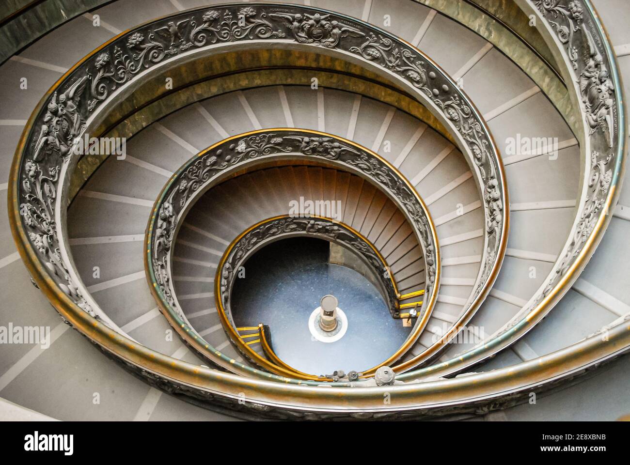 Escalera Bramante, Vaticano, Roma, Italia Foto de stock