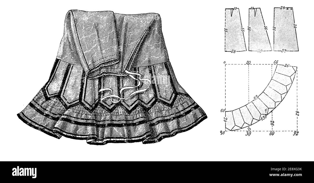 Mujeres Moda 1908, reforma lencería: Diseño para un petticoat, luz racional floja falda, vestir más cómodo y adecuado para un estilo de vida moderno con una silueta más suave Foto de stock