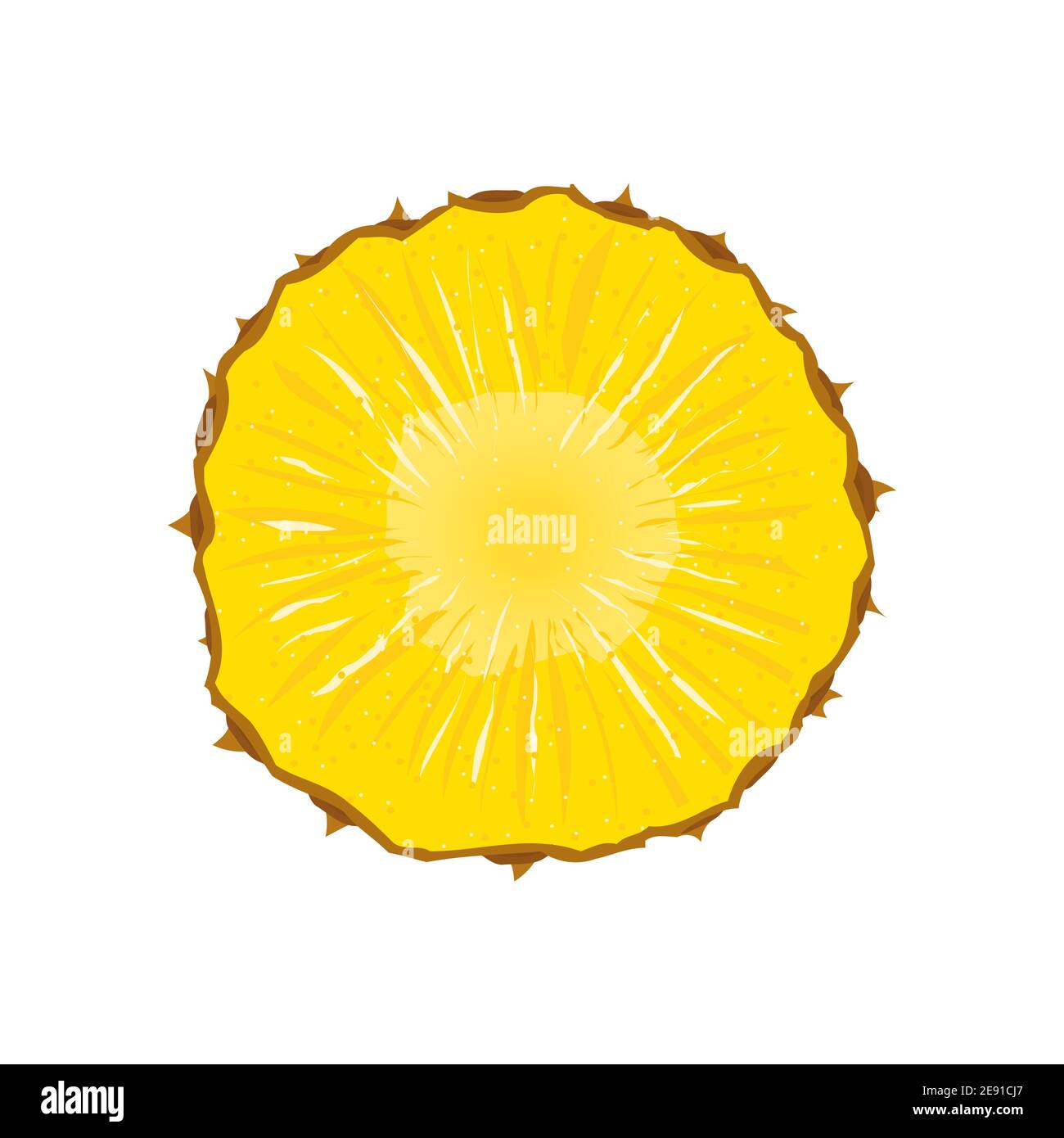 Ilustración De Rodaja De Piña