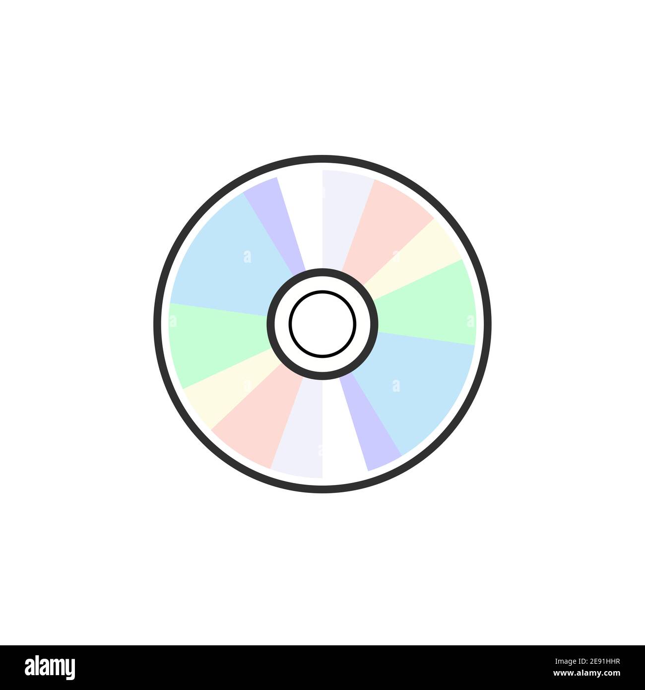 CD DVD icono disco vector ilustración en blanco. Disco compacto dvd de  audio musical Imagen Vector de stock - Alamy