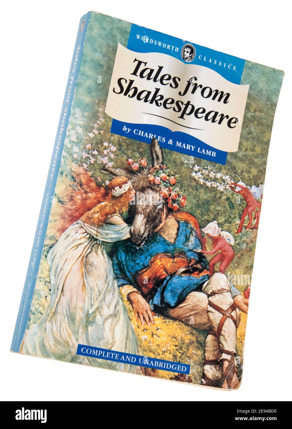 Cuentos del libro de Shakespeare escrito por Charles y Mary Lamb En la serie Wordsworth Classics publicada en 1994 Foto de stock
