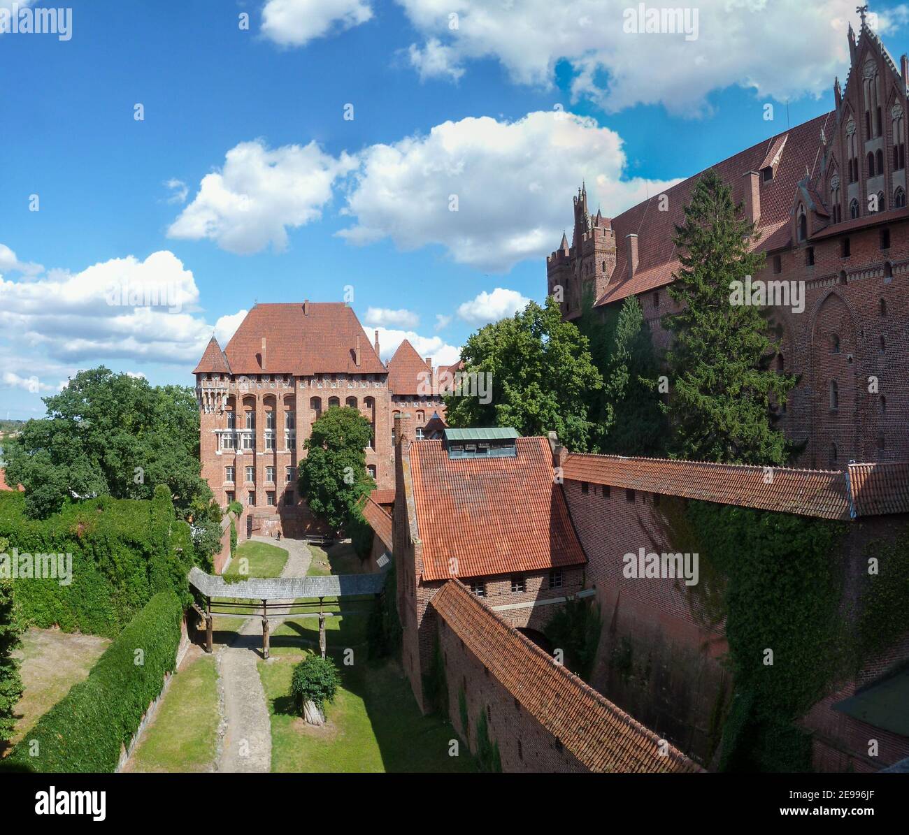 Castillo del Orden Teutónico en Malbork, Polonia Foto de stock