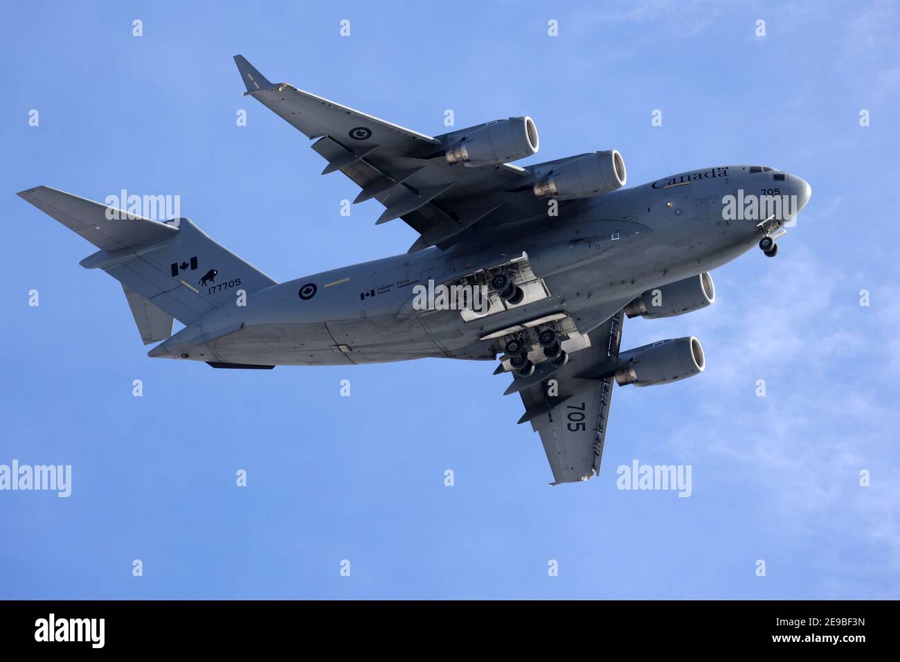 Avión Hercules Freight (ejército canadiense) Foto de stock