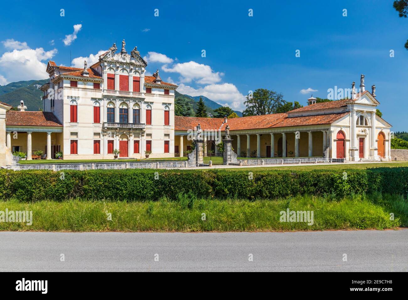 Villa Angarano en Bassano del Grappa, Véneto, norte de Italia. Foto de stock