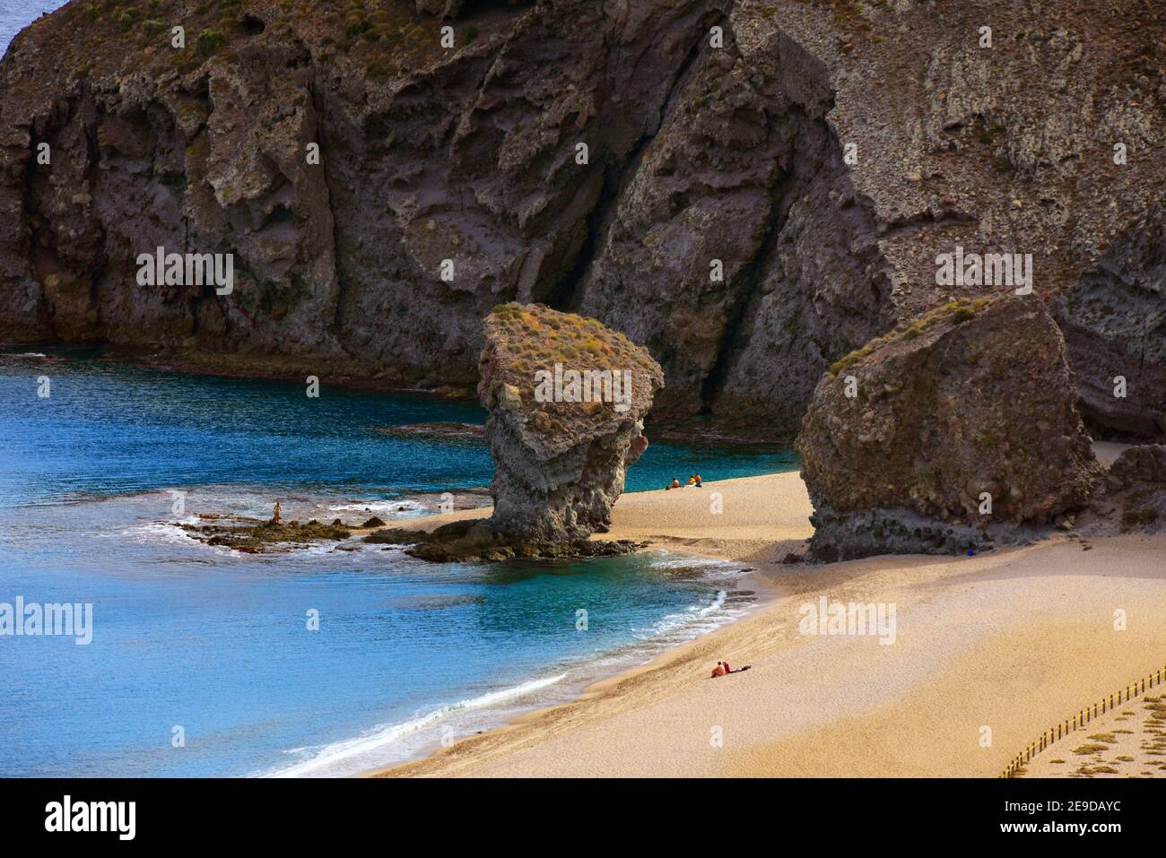 playa de los muertos, España, Andalucía, Parque Natural de Cabo de Gata-Nijar, agua Amarga Foto de stock