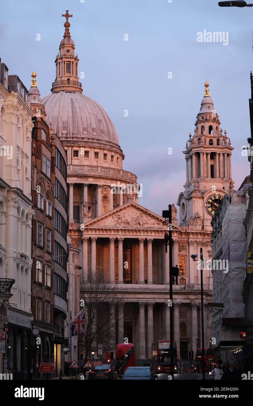 Ciudad de Londres en encierro Foto de stock