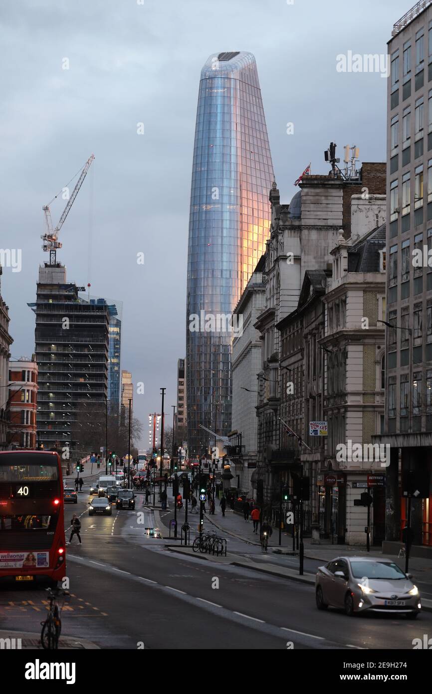 Ciudad de Londres en encierro Foto de stock