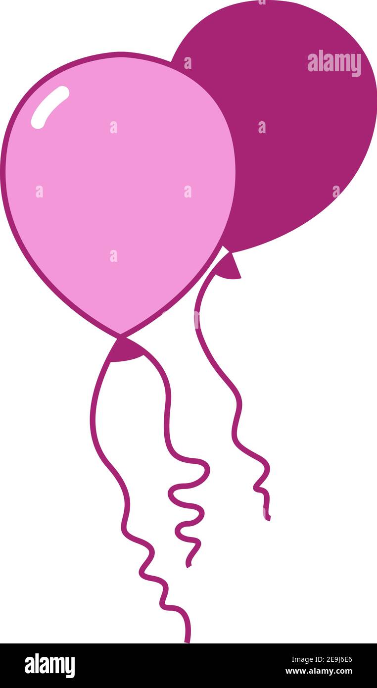 lindos globos rosas sobre fondo rosa 2419302 Vector en Vecteezy