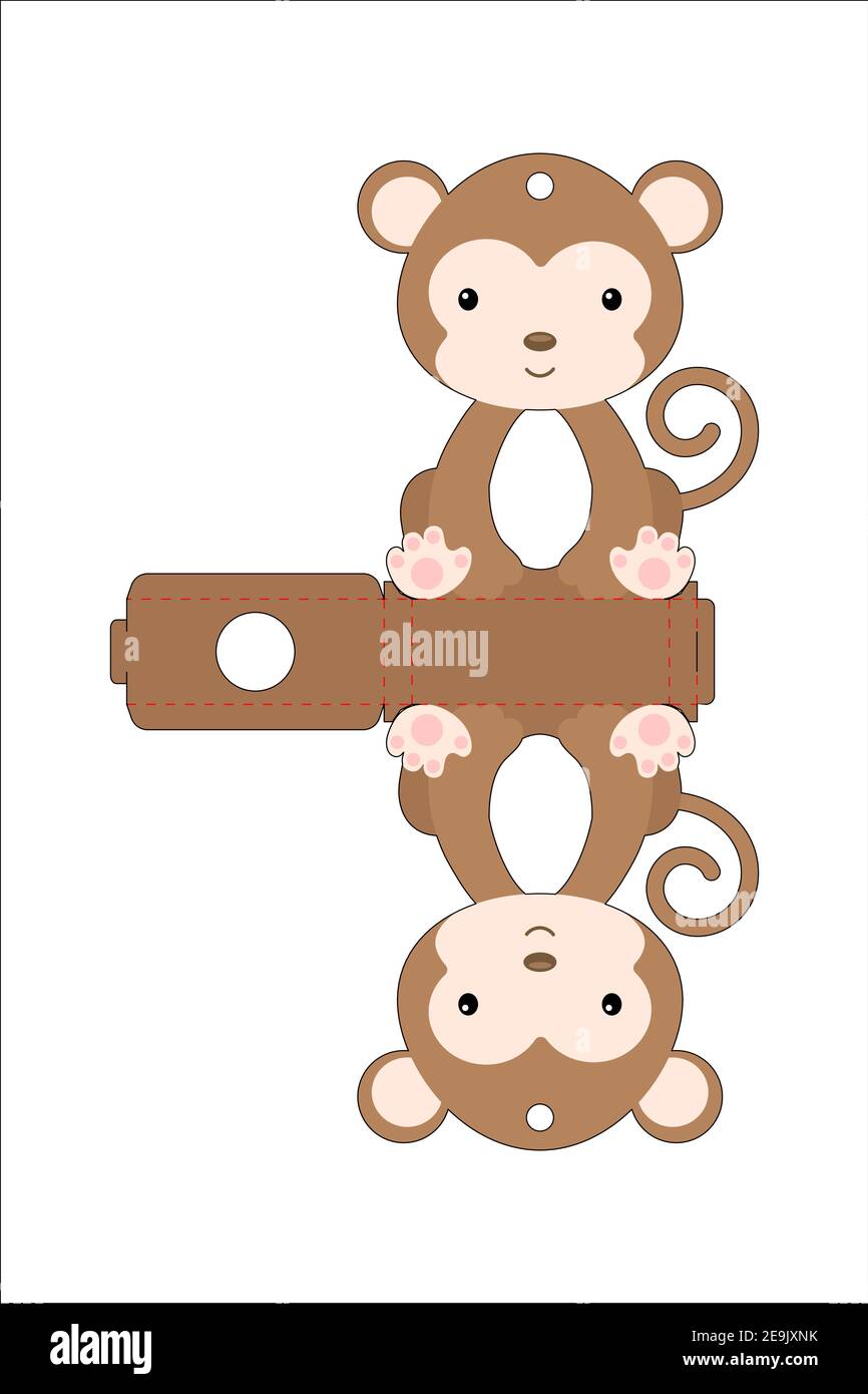 plantilla de mono imprimible