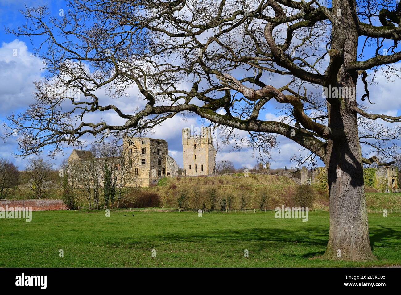 Helmsley Castillo construido después de 1120 por Walter espec North Yorkshire Reino Unido Foto de stock