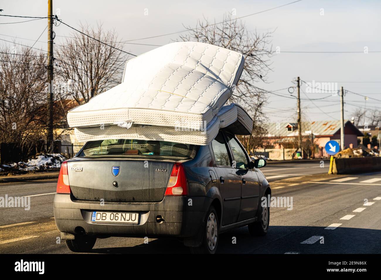 Transporte coche colchón fotografías e imágenes de alta resolución - Alamy