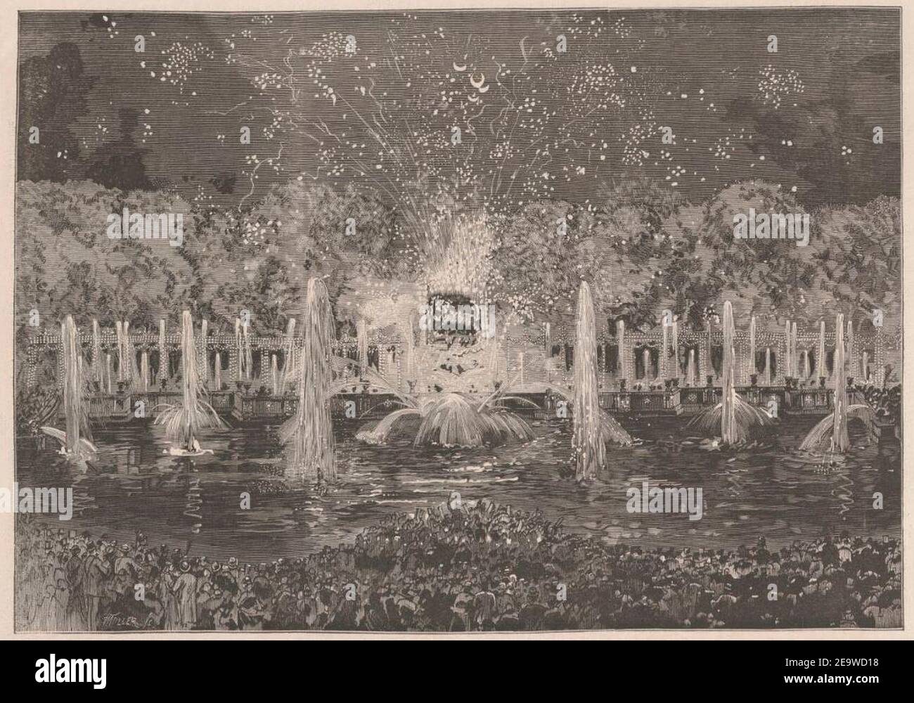 Naser al-DIN Shah Qajar le Monde illustré 1873-07-19 2. Foto de stock