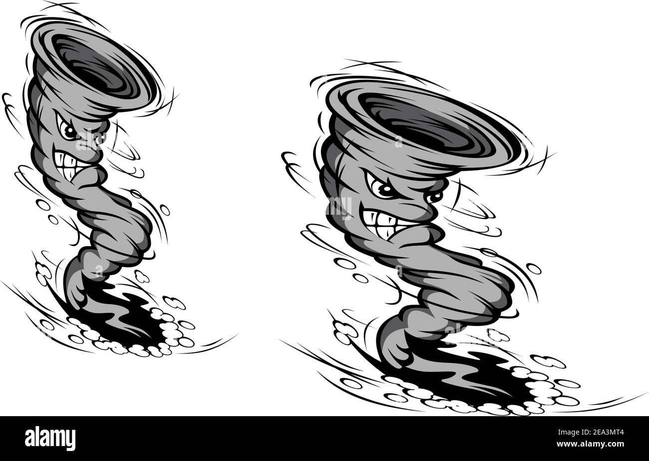 Peligro de huracán en el estilo de dibujos animados en tiempo de diseño o  desastre Imagen Vector de stock - Alamy