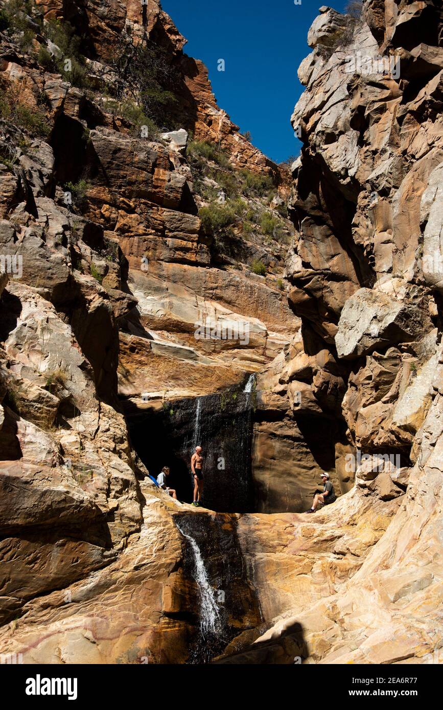 Cedar Falls, Baviaanskloof, Sudáfrica Foto de stock