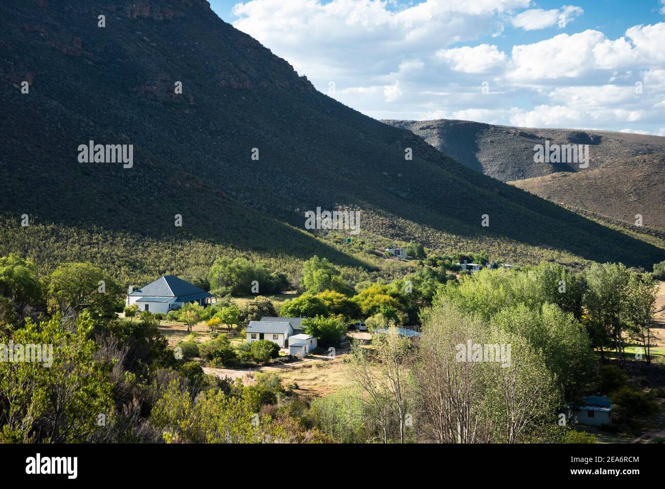 Cedar Falls base Camp, Baviaanskloof, Sudáfrica Foto de stock
