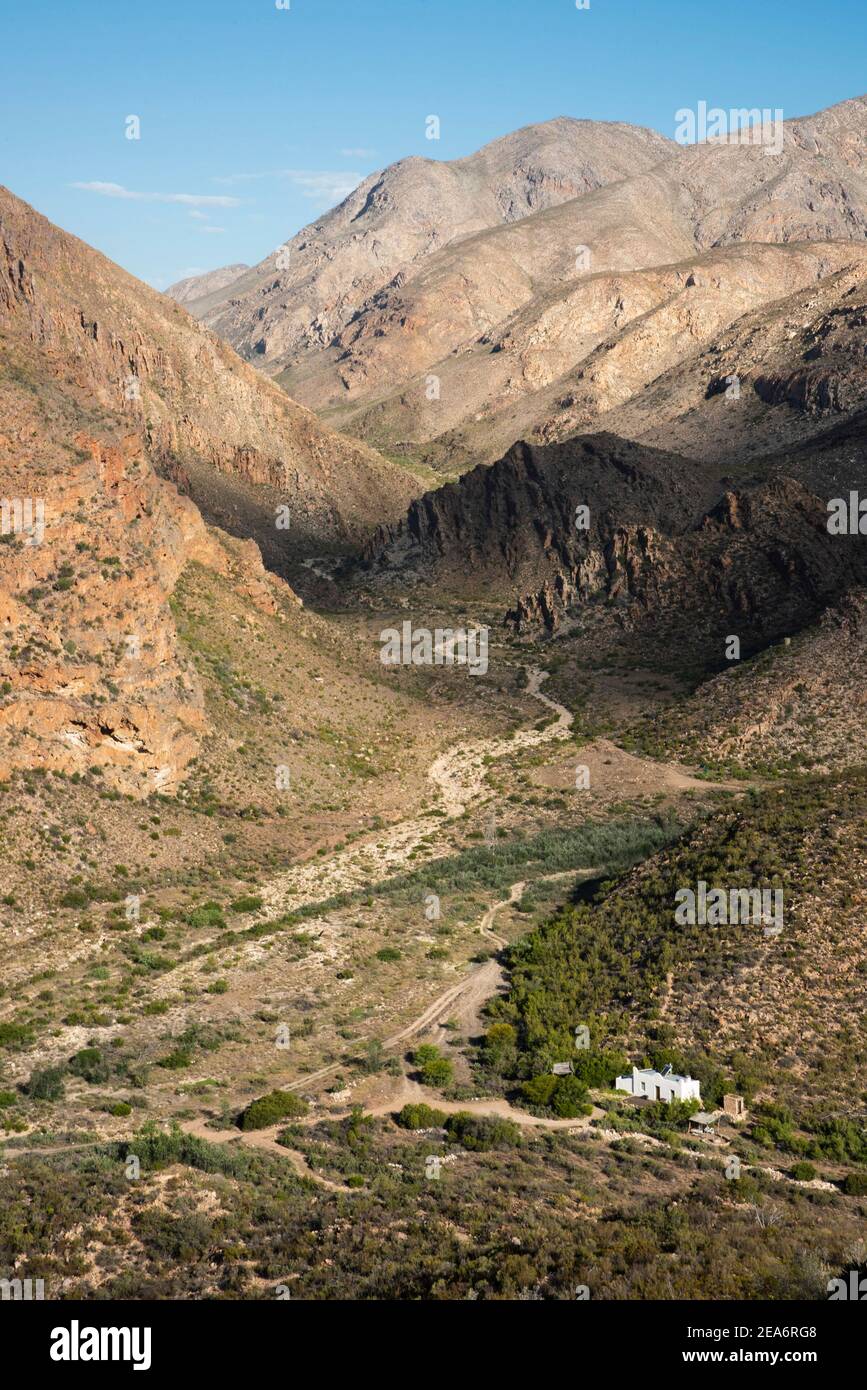 Cedar Falls base Camp, Baviaanskloof, Sudáfrica Foto de stock