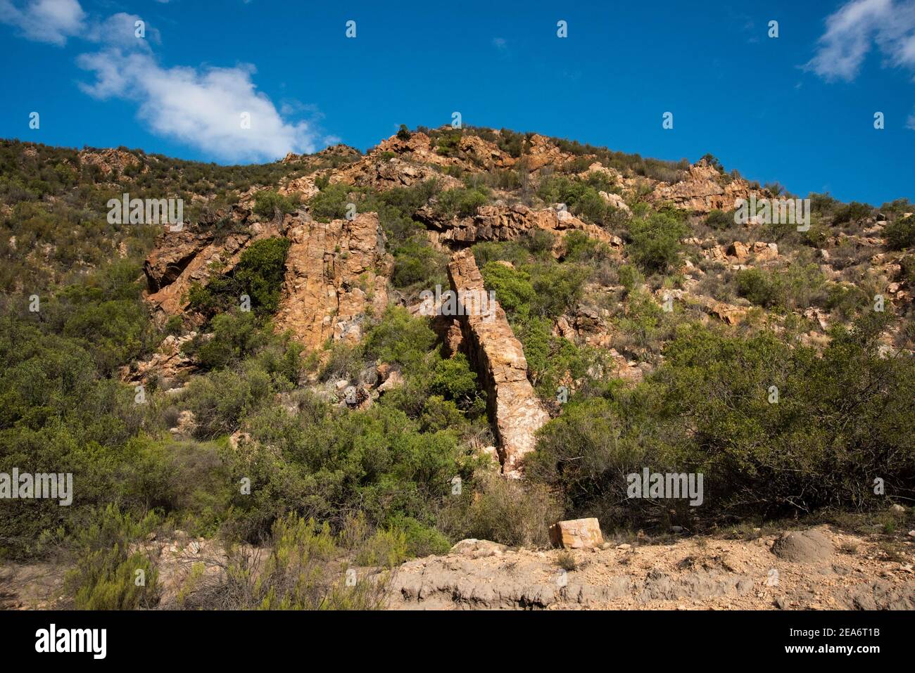 Paisaje, Baviaanskloof, Sudáfrica Foto de stock