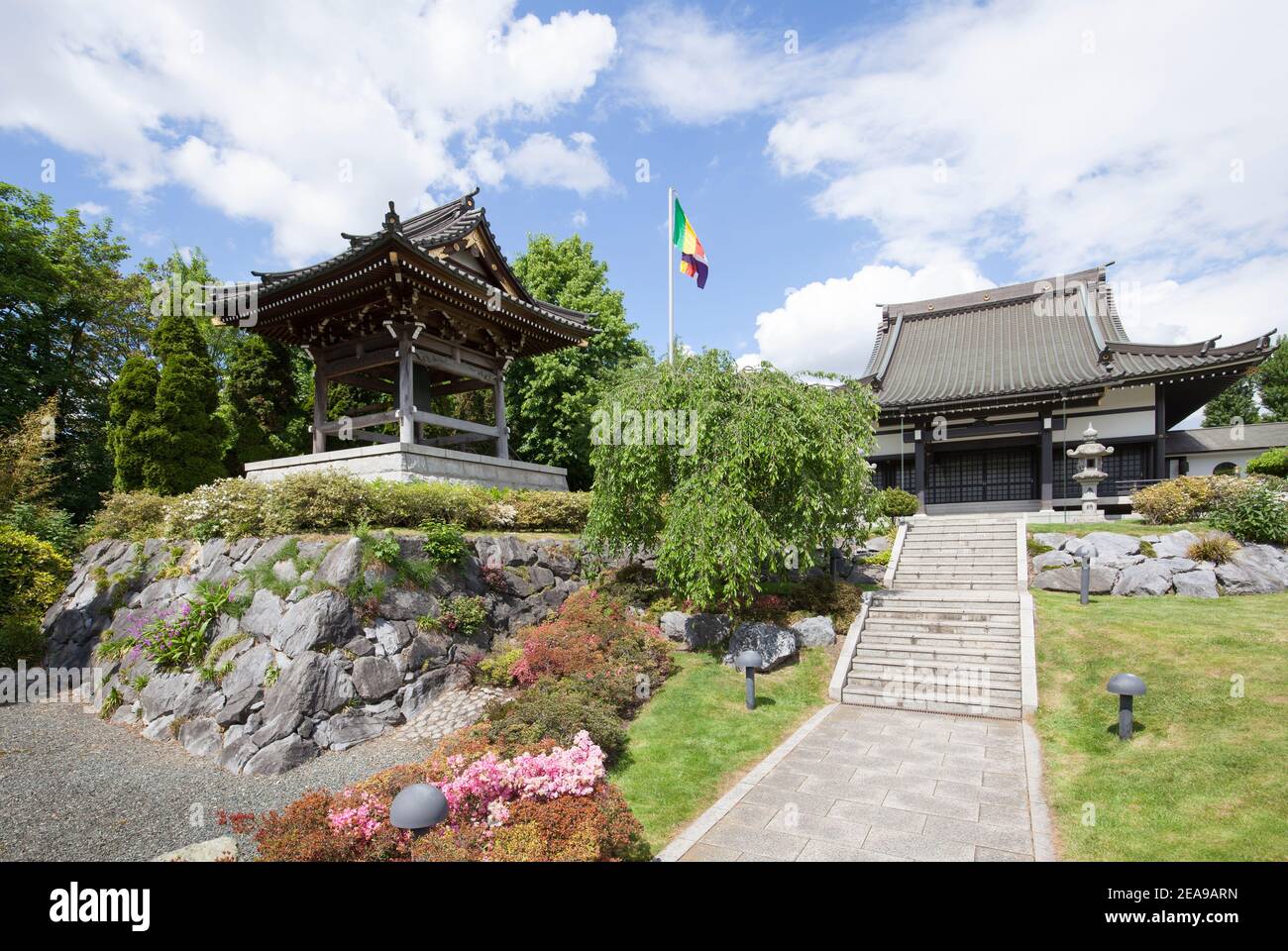 Casa EKOE de la Cultura Japonesa, Niederkassel, Dusseldorf Foto de stock