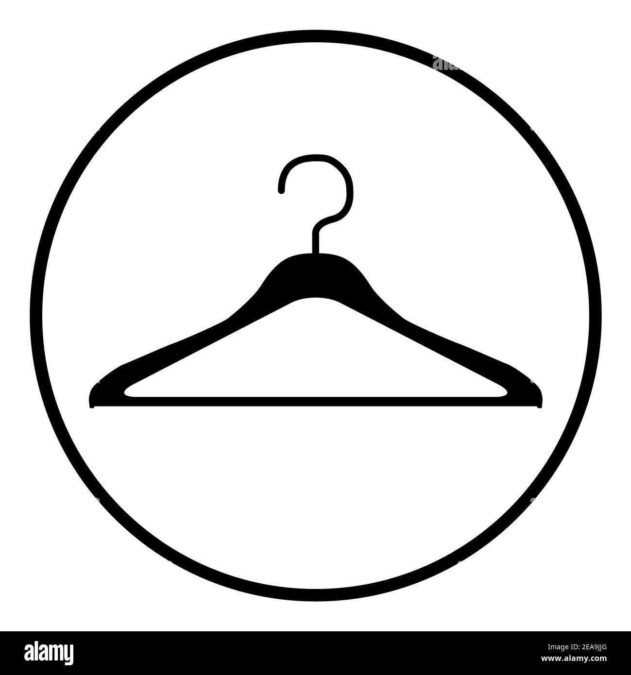 Percha ropa icono moderno vector aislado sobre fondo blanco. Símbolo de
