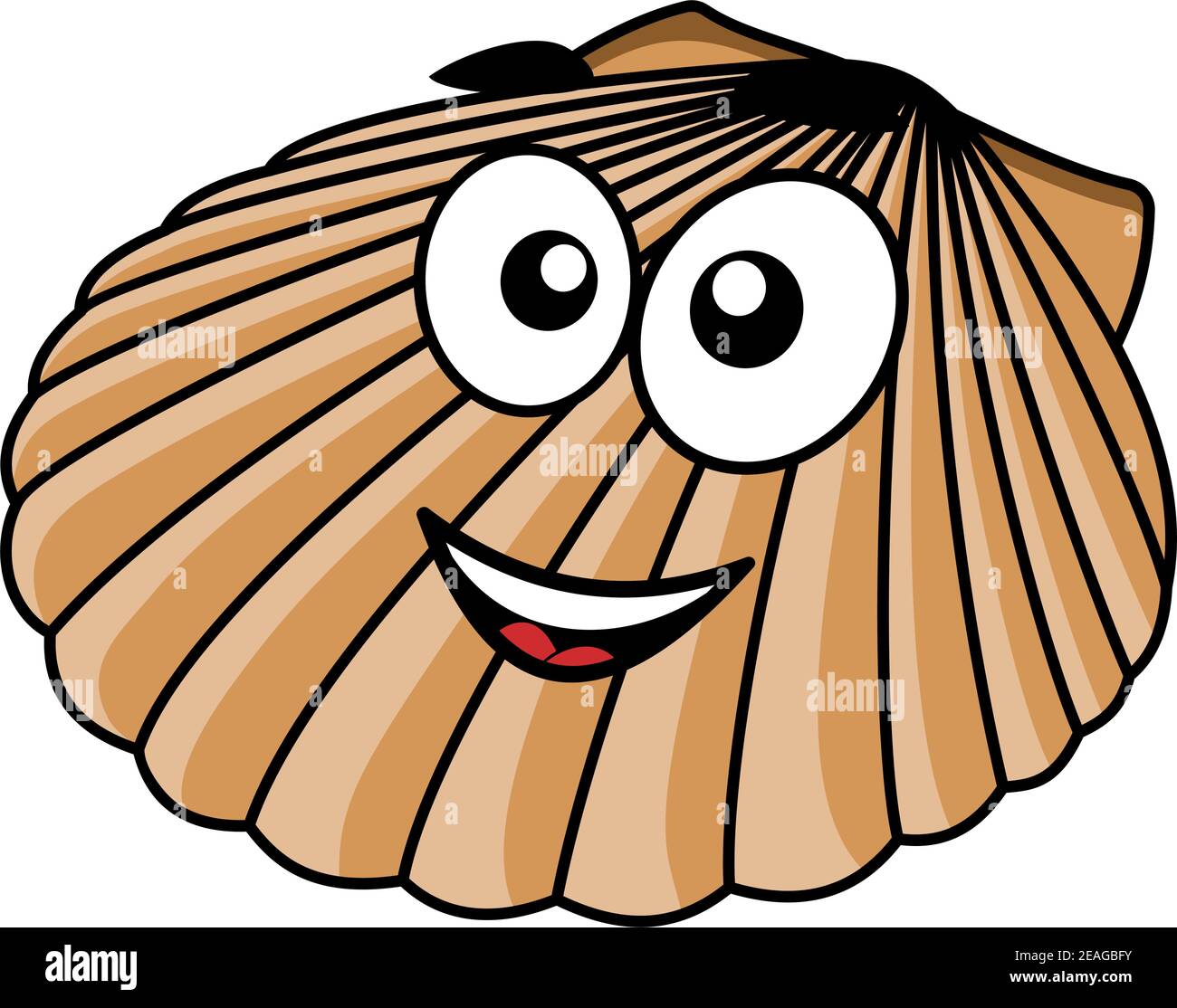 Caracol de dibujos animados con una sonrisa feliz y la concha en forma de abanico de un molusco típico, vector ilustración en blanco Imagen Vector de stock - Alamy Caracol de dibujos animados con una sonrisa feliz y la concha en forma de abanico de un molusco típico, vector ilustración en blanco Imagen Vector de stock - Alamy