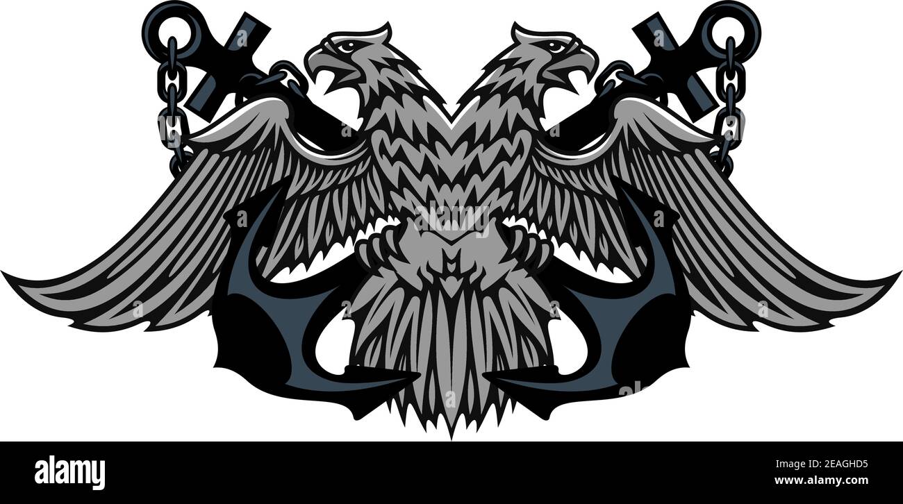águila bicefala vector Imágenes recortadas de stock - Alamy