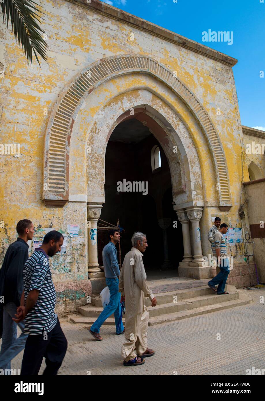 Antigua entrada al mercado, Cyrenaica, Bengasi, Libia Foto de stock