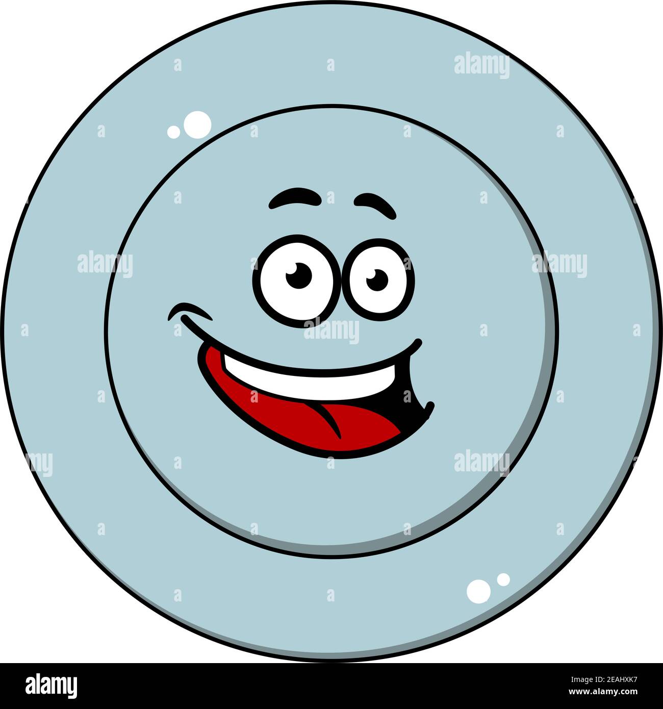 Plato azul feliz con cara de risa y lengua roja, vista superior en blanco, ilustración de dibujos animados vectoriales Imagen Vector de stock - Alamy Plato azul feliz con cara de risa y lengua roja, vista superior en blanco, ilustración de dibujos animados vectoriales Imagen Vector de stock - Alamy