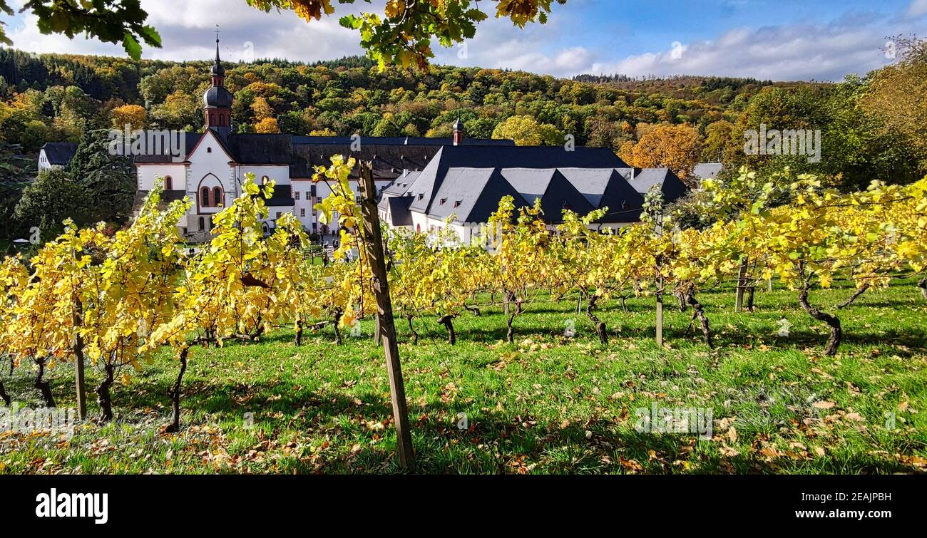 Monasterio Ebersbach en otoño Foto de stock