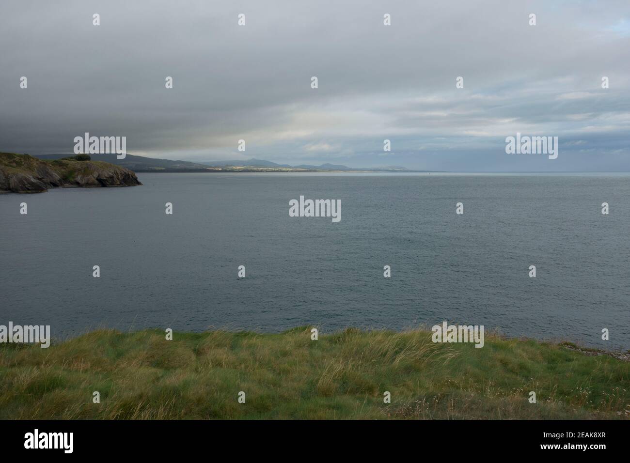 el coste este del mar irlandés Foto de stock