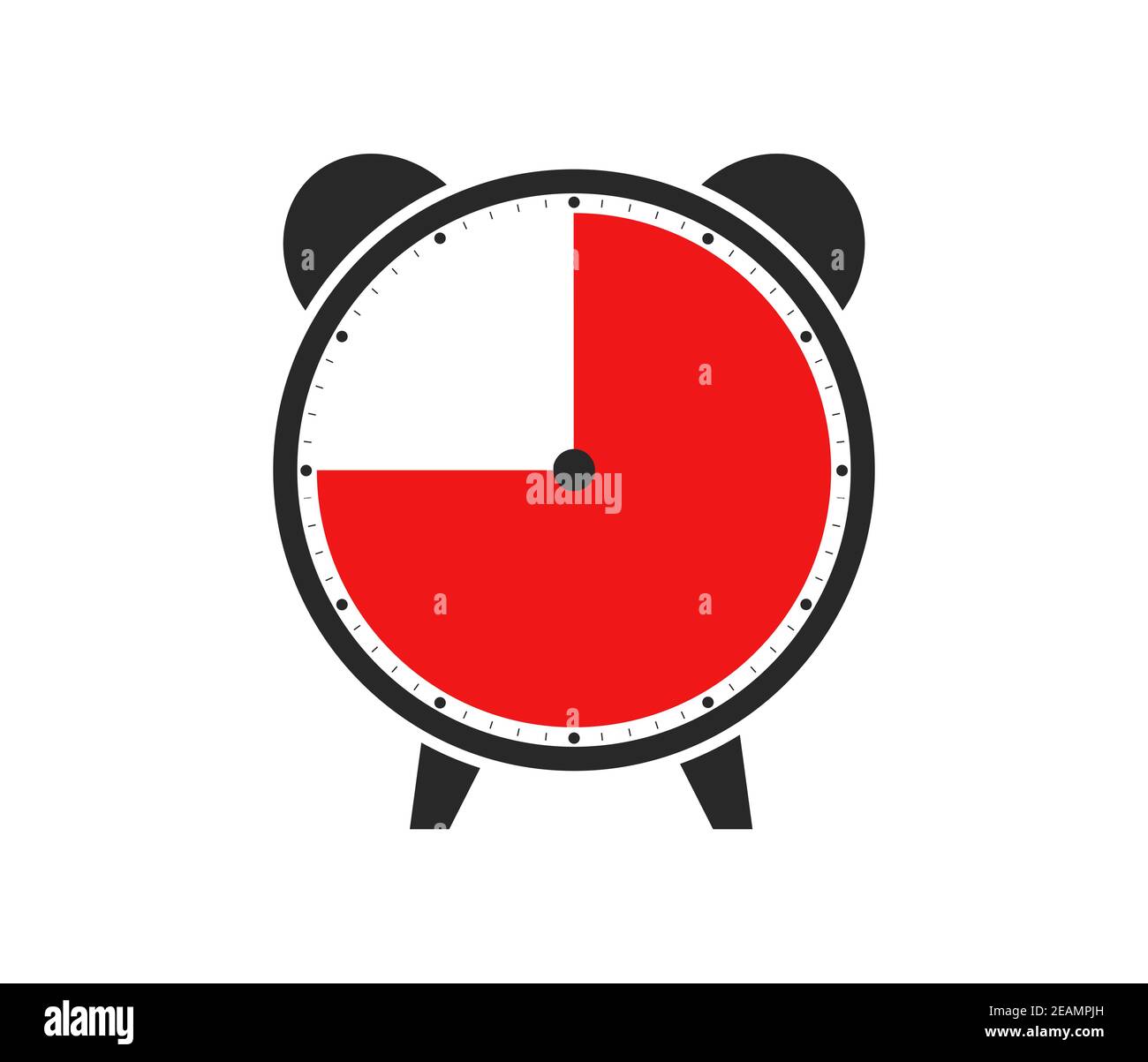 9 horas, 45 segundos o 45 minutos: Icono de alarma Fotografía de stock -  Alamy