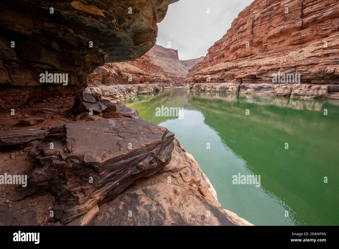 Cañón de mármol a lo largo del río Colorado, Parque Nacional del Gran Cañón, Patrimonio de la Humanidad de la UNESCO, Arizona, Estados Unidos de América, América del Norte Foto de stock