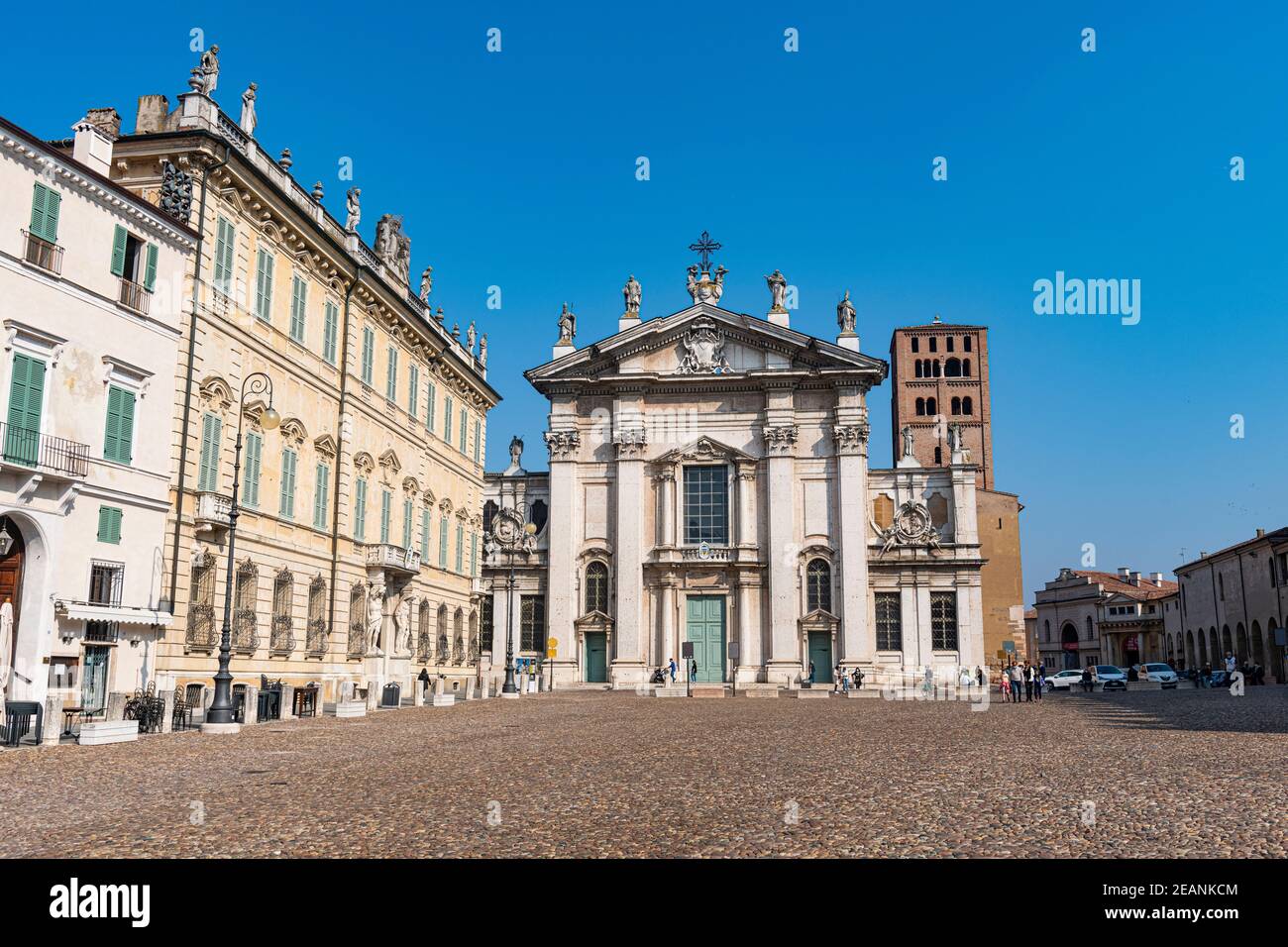 Catedral de Mantua, Mantua, Patrimonio de la Humanidad de la UNESCO, Lombardía, Italia, Europa Foto de stock