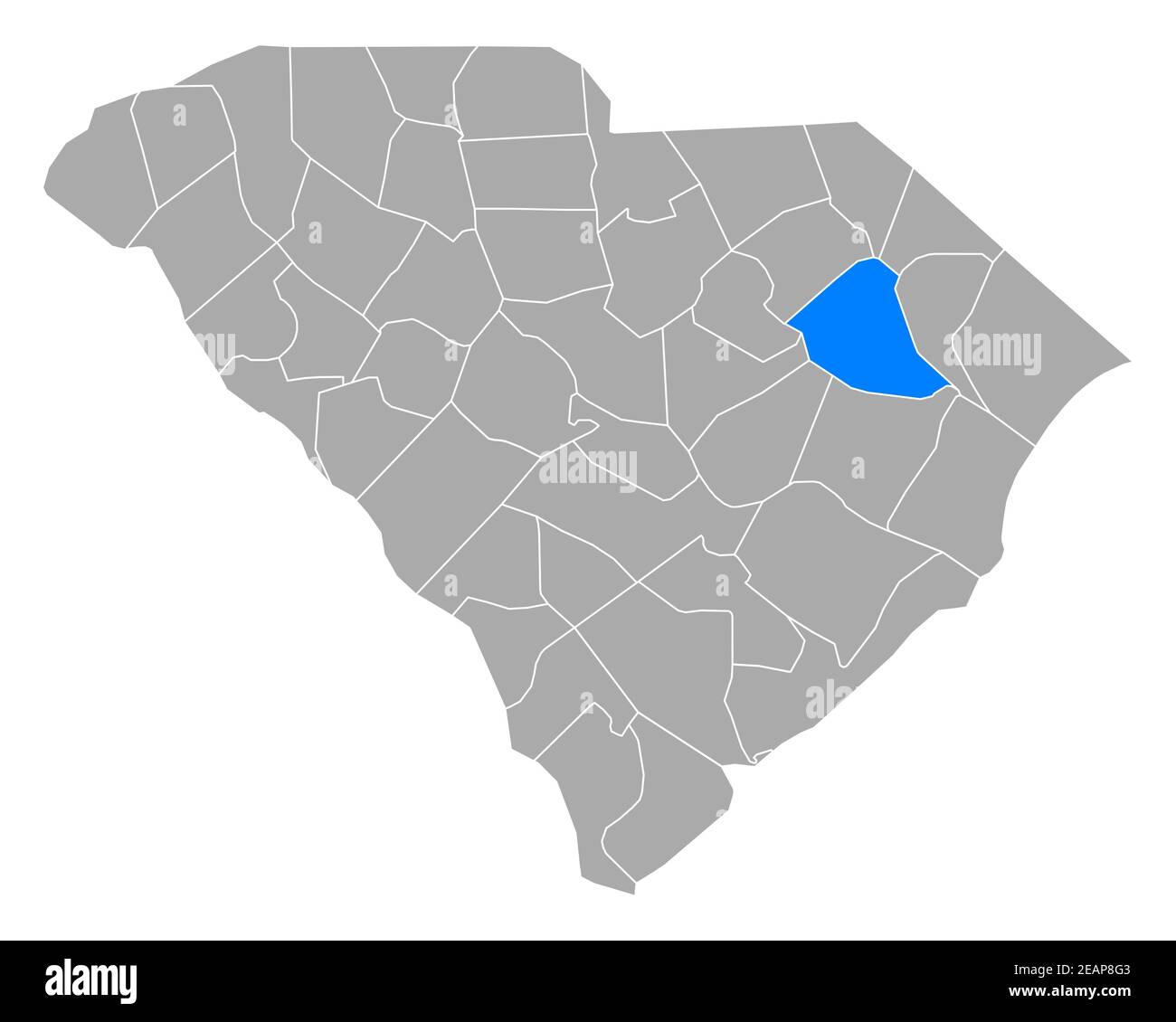 Mapa de Florencia en Carolina del Sur Foto de stock