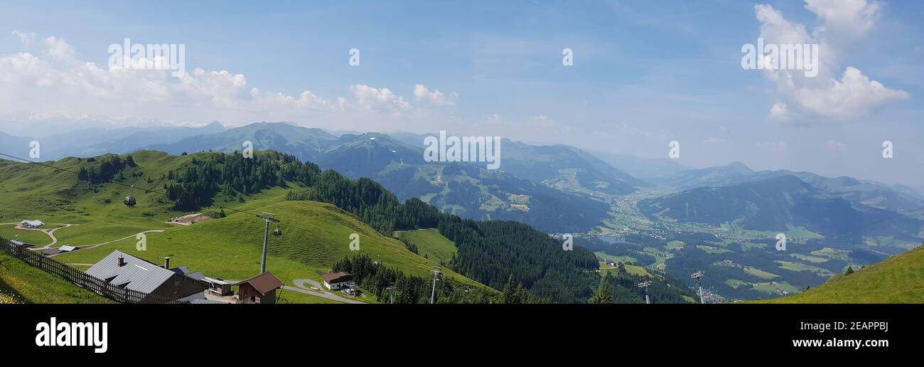 Kitzbueheler Alpen, Aussicht, Kitzbueheler Horn Foto de stock
