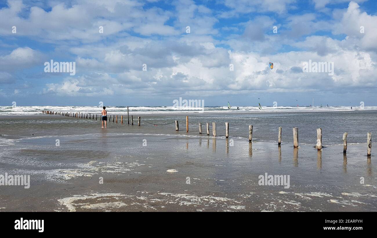 Strand, Roemoe, Daenemark, Badestrand Foto de stock