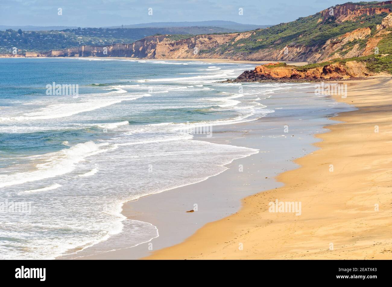 Punto Addis playa de surf - Anglesea Foto de stock