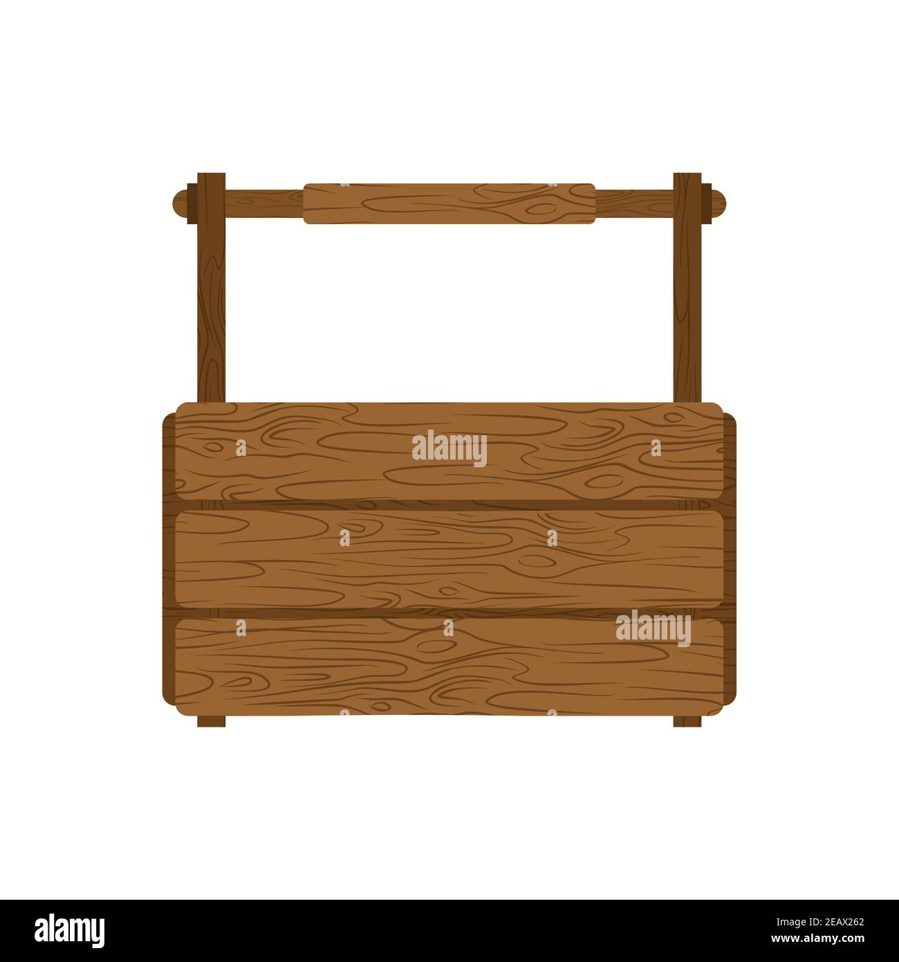 Caja de herramientas de madera vieja Imágenes vectoriales de stock - Alamy